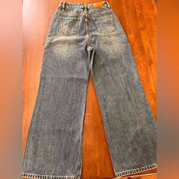 YUQI STUDIO UKLAN Jeans Trendy Wide Legs High Waist High quality Well made Sz M - Picture 2 of 9